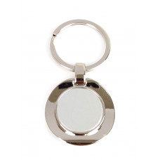 Llavero Redondo Metal y Cromado