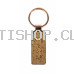 Llavero Metal Cobrizado y simil corcho