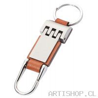 Llavero Metal-Cuero 
